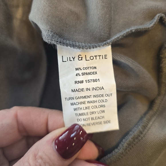 Gray Quarter-Zip Women's Hoodie - Picture 6 of 7